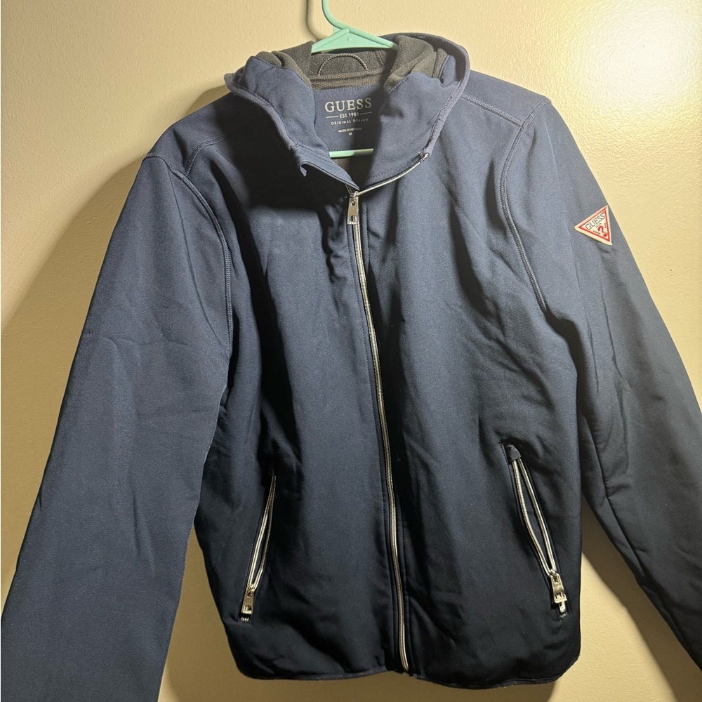 GUESS Men's Dark Blue Performance Jacket